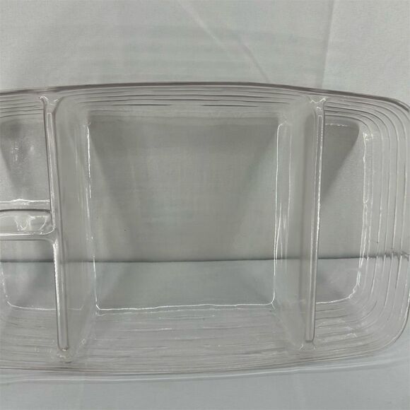 Longaberger Medium Large Basket Liner Protector 4-Compartment Clear Rectangular - Picture 3 of 11